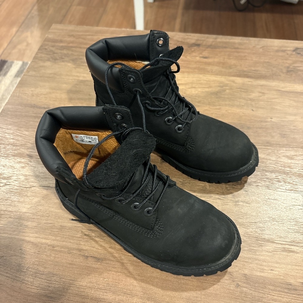 All Black Timberland Boots